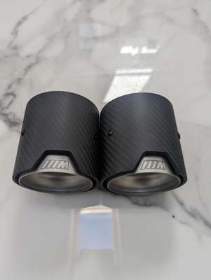 Carbon Fibre Exhaust Tips Matt BMW M135i M140i M235i M240i 340I