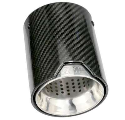 4PCS Carbon Fiber Exhaust Tip Pipe Fit for Bmw M5 F90 M Performance 2018+ image 3