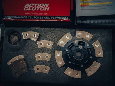 Action Clutch Clutch Kit ACR-3471 &ndash; Reinforced Non Self-Adjust Type Diaphragm Number of Teeth: 112 ring gear teeth Type: Single Disc Clutch Kits Interchange Part Number: 03-047 03-049 K70280-01 K70288-02 DMF019 195461, 21-20-7-531-843 21-21-7-526-588 21-21-7-512-474 Input Spline Quantity: 10 Manufacturer Warranty: 1 Year OE/OEM Part Number: 03-047 03-049 K70280-01 K70288-02 DMF019 195461, 21-20-7-531-843 21-21-7-526-588 21-21-7-512-474 Disc Material: Segmented Ceramic and Steel-Back Brass Plus Input Shaft Diameter: 1-1/8 in (28.6 mm) UPC: Does not apply &ndash; Fits BMW 323i 99-00 2.5L DOHC 4 Door Only thumbnail 2