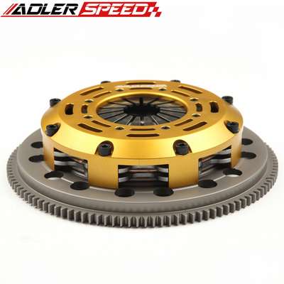 ADLERSPEED Clutch Disc ADLERSPEED-RACE-CLUTCH-TWIN-DISC-FOR-04-05-BMW-325-330-530-X3-Z4-M54-6SP-MEDIUM &ndash; Ceramic Disc style: Rigid hub Disc size: 7.25" (185mm) Disc Spline: 185 x 22T Clutch Type: Push Style Release mechanis Clutch cover: Aircraft high quality alu Release bearing: Include Alignment tool: Not include Flywheel weight: Medium light weight Disc quantities: 2 Disc Diameter: Disc size：7.25" (185mm) Type: Clutch Kit Number of Teeth: 22 OE/OEM Part Number: Does not apply Flywheel: one piece Medium light weight Billet Chromoly Flywheel material: 4140 forged flywheel Reference OE/OEM Number: Does not apply UPC: Does not apply Country of Origin: China &ndash; Fits 04-05 BMW 325 330 530 X3 Z4 M54 6SP MEDIUM thumbnail 4
