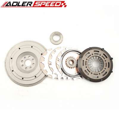 ADLERSPEED Clutch Disc ADLERSPEED-RACING-CLUTCH-TRIPLE-DISC-STANDARD-FOR-BMW-323-325-328-E36-M50-M52 &ndash; Ceramic Disc style: Rigid floating center hub Disc size: 7.25" (185mm) Disc Spline: 1-1/8" x 10 Clutch Type: Push Style Release mechanis Clutch cover: Aircraft high quality alu Release bearing: Include Alignment tool: Not include Disc quantities: 3 Disc Diameter: Disc size：7.25" (185mm) OE/OEM Part Number: Does Not Apply Type: Clutch Kit Interchange Part Number: 03-011 KF649-01 03-030 K70206-01 K70238-01 195321 Other Part Number: 03-043 195321 04117 K70238-01 DMF050 Flywheel Weight: Standard Light weight Flywheel Design: One piece Standard light weight Billet Chromoly &ndash; Fits BMW 323 325 328 E36 M50 M52 thumbnail 2
