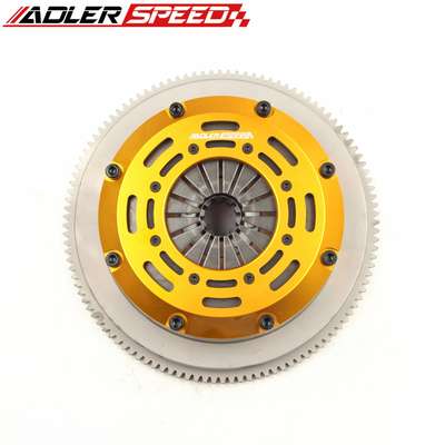 ADLERSPEED Clutch Kit ADLERSPEED-Racing-Clutch-Twin-Disk-Kit-For-01-06-BMW-M3-E46-6-SPEED-Standard-WT &ndash; Ceramic Disc style: Rigid hub Disc size: 7.25" (185mm) Disc Spline: 1-3/8" x 10 Clutch Type: Push Style Release mechanis Clutch cover: Aircraft high quality aluminum alloy Flywheel: One piece standard light weight billet chromoly Release bearing: Include Alignment tool: Not include Disc quantities: 2 Disc Diameter: Disc Size: 7.25" (185mm) OE/OEM Part Number: Does not apply Type: Clutch Kit Application: For 2001-2006 BMW M3 E46 6-SPEED Reference OE/OEM Number: Does not apply UPC: Does not apply Country of Origin: China &ndash; Fits 01-06 BMW M3 E46 6-SPEED Standard WT thumbnail 3