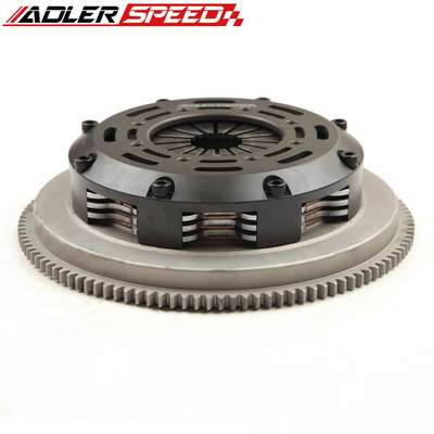 ADLERSPEED Clutch Disc ADLERSPEED-Racing-Triple-Disc-Clutch-For-01-06-BMW-M3-E46-S54-6-SPEED-Standard &ndash; Ceramic Disc style: Rigid floating center hub Disc size: 7.25" (185mm) Disc Spline: 1-3/8" x 10 Clutch Type: Push Style Release mechanis Clutch cover: Aircraft high quality alu Release bearing: Include Alignment tool: Not include Disc quantities: 3 Disc Diameter: Disc size：7.25" (185mm) OE/OEM Part Number: Does Not Apply Type: Clutch Kit Application: For 2001-2006 BMW M3 E46 6-SPEED Flywheel Design: One piece Standard light weight Billet Chromoly Flywheel Weight: Standard Light weight Reference OE/OEM Number: Does Not Apply UPC: Does not apply Country of Origin: China &ndash; Fits 01-06 BMW M3 E46 S54 6-SPEED Standard thumbnail 2