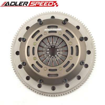 ADLERSPEED Clutch Kit ADLERSPEED-Racing-Triple-Plates-Clutch-Kit-Fit-2001-2006-BMW-M3-S54-6-Speed &ndash; Ceramic Disc style: Rigid floating center hub Disc size: 7.25" (185mm) Disc Spline: 1-3/8" x 10 Clutch Type: Push Style Release mechanis Clutch cover: Aircraft high quality alu Release bearing: Include Alignment tool: Not include Disc quantities: 3 Disc Diameter: Disc size：7.25" (185mm) OE/OEM Part Number: Does Not Apply Type: Clutch Kit Application: For 2001-2006 BMW M3 S54 6speed UPC: Does not apply Country of Origin: China &ndash; Fits 2001-2006 BMW M3 S54 6 Speed thumbnail 5