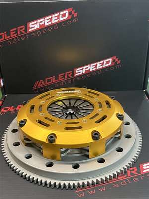 ADLERSPEED Clutch Disc ADLERSPEED-Racing-Twin-Disc-Clutch-Kit-For-01-03-BMW-E46-323-325-328-330-Medium &ndash; Ceramic Disc style: Rigid hub Disc size: 7.25" (185mm) Disc Spline: 1-1/8" x 10 Clutch Type: Push Style Release mechanis Clutch cover: Aircraft high quality alu Release bearing: Include Alignment tool: Not include Disc quantities: 2 Disc Diameter: Disc size：7.25" (185mm) OE/OEM Part Number: Does Not Apply Type: Clutch Kit Application: FOR 2001-2003 BMW E46 323 325 328 330 UPC: Does not apply Country of Origin: China &ndash; Fits 01-03 BMW E46 323 325 328 330 Medium