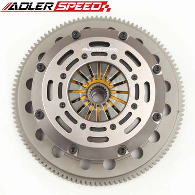 ADLERSPEED Clutch Disc ADLERSPEED-SPRUNG-CLUTCH-TWIN-DISC-for-2004-05-BMW-325-330-530-X3-Z4-M54-6-SPEED &ndash; Ceramic Disc style: Sprung floating center hub Disc size: 7.25" (185mm) Disc Spline: 185 x 22T Clutch Type: Push Style Release mechanis Clutch cover: Aircraft high quality alu Release bearing: Include Alignment tool: Not include Flywheel weight: Medium light weight Disc quantities: 2 Disc Diameter: Disc size：7.25" (185mm) Type: Clutch Kit Number of Teeth: 22 OE/OEM Part Number: Does not apply Flywheel: one piece Medium light weight Billet Chromoly Flywheel material: 4140 forged flywheel Reference OE/OEM Number: Does not apply UPC: Does not apply Country of Origin: China &ndash; Fits 2004-05 BMW 325 330 530 X3 Z4 M54 6 SPEED thumbnail 4