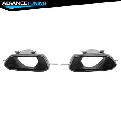 Fits 22-26 BMW 2-Series G42 M240i Square Exhaust Tail Pipe Tips Black Aluminum image 3