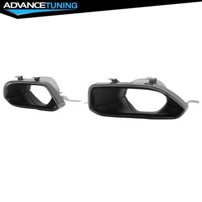 Fits 22-26 BMW 2-Series G42 M240i Square Exhaust Tail Pipe Tips Black Aluminum image 5
