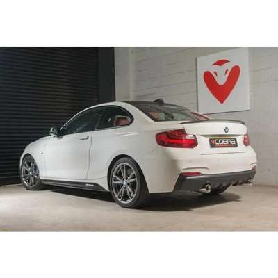 COBRA SPORT BMW M240I F22 LCI Cat Back Performance Exhaust Resonated Black pipes image 3