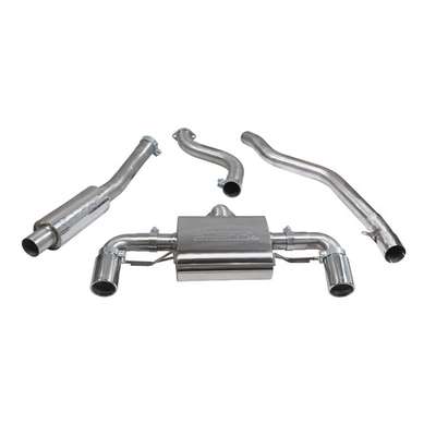 COBRA SPORT BMW M240I F22 LCI Cat Back Performance Exhaust Resonated Black pipes