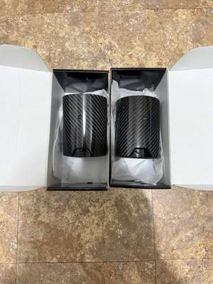 BMW Carbon Fiber Single Exit Exhaust Tips 2.75”Inlet To 3.6”Outlet,M Performance