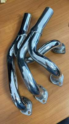BMW E21 STEEL EXHAUST HEADERS PERFORMANCE MANIFOLD (2 PIECE) NOS image 2