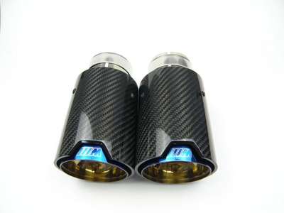BMW F10 F11 F20 F21 F22 F23 F30 F31 F32 F33 CARBON 2 EXHAUST TIPS 63/170/80 image 2