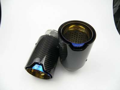 BMW F10 F11 F20 F21 F22 F23 F30 F31 F32 F33 CARBON 2 EXHAUST TIPS 63/170/80 image 3
