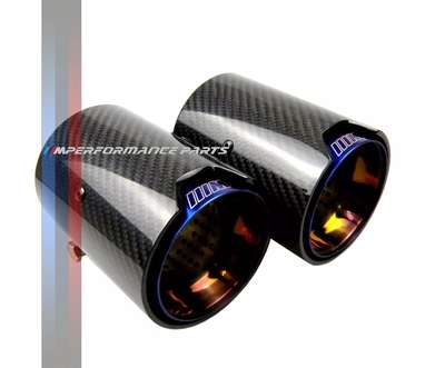 BMW M PERFORMANCE CARBON FIBRE EXHAUST TIPS M2 M3 M4 70/90/93 SET OF 4 image 5