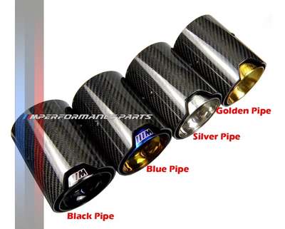 BMW M PERFORMANCE CARBON FIBRE EXHAUST TIPS M2 M3 M4 M5 M6 READ DESCRIPTION.