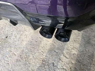 BMW M PERFORMANCE CARBON FIBRE QUAD EXHAUST TIPS G20 G21 G28 G22 G23 G26 G42 image 2