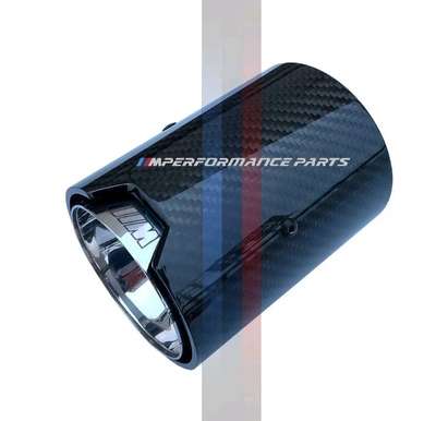 BMW M PERFORMANCE CARBON TIP 60MM 120MM 93MM SILVER image 3