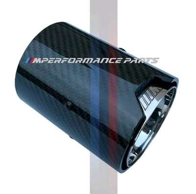 BMW M PERFORMANCE CARBON TIP 60MM 120MM 93MM SILVER image 5