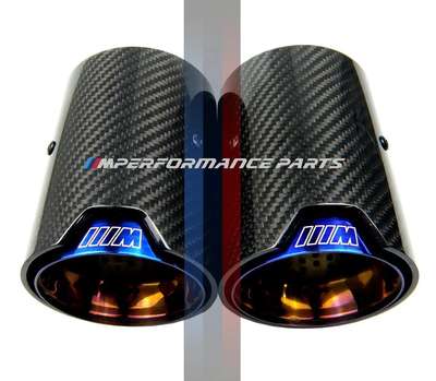 BMW M PERFORMANCE EXHAUST ONLY CARBON TIP M2/M3/M4 67/120/93 Read Description image 5