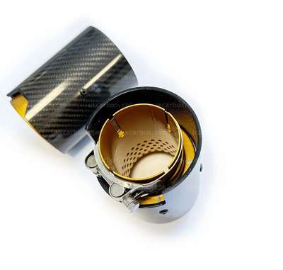 BMW M Performance Exhaust Tip Carbon Fibre M135i M140i M235i M240i by UKCarbon image 5