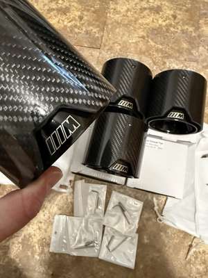 BMW M2 M3 M4 G87/G80/G82 M Performance Carbon Fiber Exhaust Tips (Set Of 4) image 3