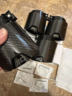 BMW M2 M3 M4 G87/G80/G82 M Performance Carbon Fiber Exhaust Tips (Set Of 4) image 2