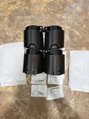 BMW M2 M3 M4 G87/G80/G82 M Performance Carbon Fiber Exhaust Tips (Set Of 4)