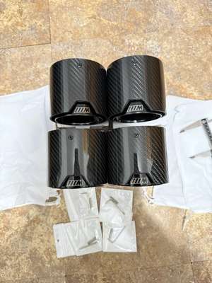 BMW M2 M3 M4 G87/G80/G82 M Performance Carbon Fiber Exhaust Tips (Set Of 4)