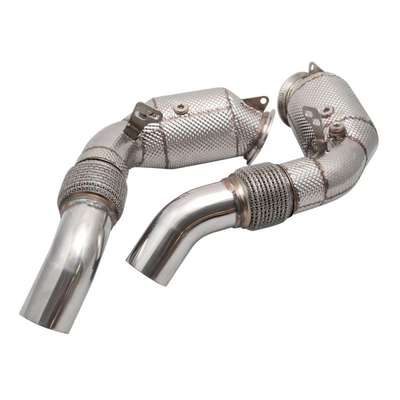 BMW M5 F10 M6 F11 2011-2016 Downhill Performance Exhaust with Cat & Heat image 4