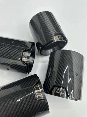 Bmw M Performance Carbon Fibre Exhaust Tip M2 M3 M4 M5 M6 F80 F82 Black 4 Tips image 3