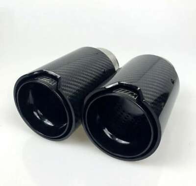Bmw M Performance Exhaust Tip Real Carbon Fiber M Sport black on black muffler image 3