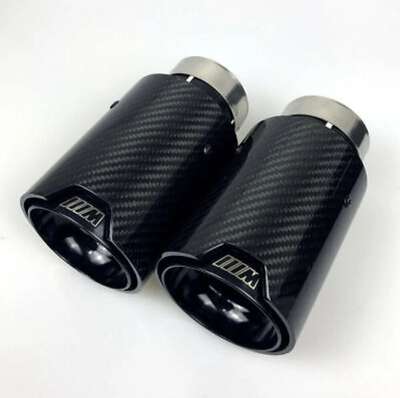Bmw M Performance Exhaust Tip Real Carbon Fiber M Sport black on black muffler
