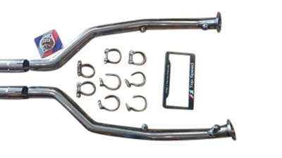 BMW E90 E92 M3 4.0L 08-13 63mm Performance Dual Resonators Mid X-Pipe Mid Pipes image 2
