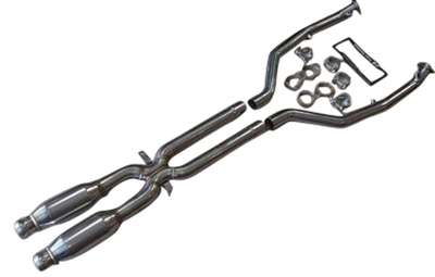 BMW E90 E92 M3 4.0L 08-13 63mm Performance Dual Resonators Mid X-Pipe Mid Pipes