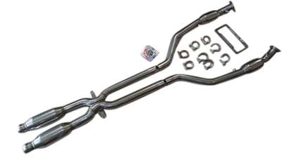 Fit BMW E90 E92 M3 4.0L 08-13 63mm RACE Spec Quad Resonators Mid X-Pipe Mid Pipe