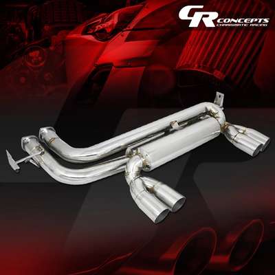 2.75" QUAD MUFFLER TIP AXLE CATBACK EXHAUST SYSTEM FOR 99-06 BMW E45 M3 3-SERIES image 4