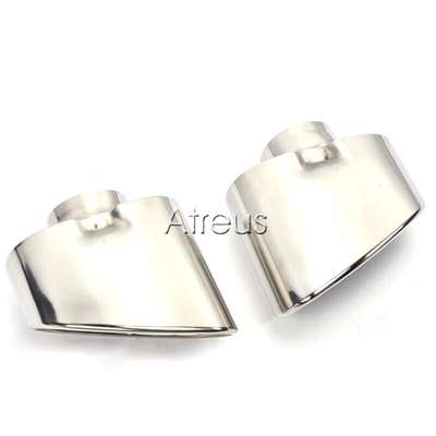 Car Exhaust Tips For BMW X5 E70 08-13 Stainless Steel Rear Muffler Tail Pipe H image 5