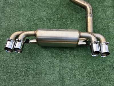 Bmw E82 1M Direct Fit Performance SS Catback Sport Exhaust Dual Tips 135i 128i image 2