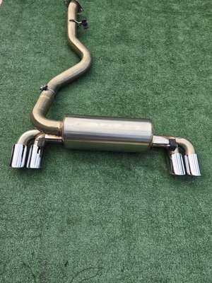 Bmw E82 1M Direct Fit Performance SS Catback Sport Exhaust Dual Tips 135i 128i