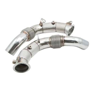 BMW M5 F10 M6 F11 2011-2016 Performance Exhaust Downpipe with Heat Shield image 4