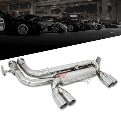 2.75"DUAL MUFFLER TIP STAINLESS STEEL EXHAUST AXLE/CATBACK SYSTEM FOR BMW E46 M3
