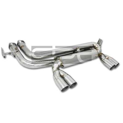 Fit 01-06 BMW E46 M3 DUAL CATBACK AXLE STAINLESS 2.5" EXHAUST MUFFLER 2.75" TIP