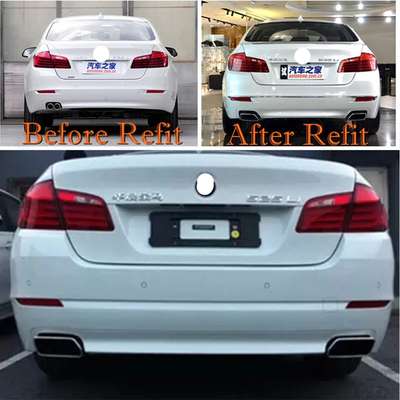 Exhaust Tips for BMW 13-2014 F18 F10 5-Series Stainless Steel Muffler Pipes. image 5