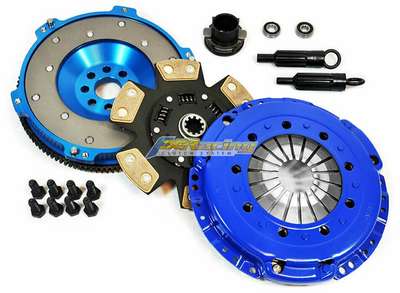FX Racing Clutch Kit FX-04118R3-SS &ndash; United States OE Spec or Performance/Custom: Performance/Custom Warranty: 1 Year Pressure Plate Type: Heavy Duty Push Type Diaphragm Number of Teeth: 10 Type: Clutch Kit Flywheel Material: 6061 T6 BILLET ALUMINIUM Interchange Part Number: K70281-01 03-041 DMF019 195461 Input Spline Quantity: 10 OE/OEM Part Number: K70281-01 03-041 DMF019 195461 Manufacturer Warranty: 1 Month Disc Diameter: 240mm, 10 spline Surface Finish: HD STAGE 3 CERAMIC 6-PUCK SPRUNG; 6061 T6 BILLET ALUMINIUM Disc Material: Cerametallic Clutch Material: Cerametallic Performance Part: Yes &ndash; Fits 99-00 BMW 328 Z3 E46 528i E39 2.8L