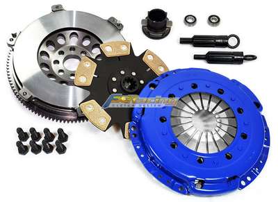 FX Racing Clutch Kit FX-04118R4-SS &ndash; United States Clutch Disc Style: 6-Puck Rigid Disc Custom Bundle: No Bundle Listing: Yes Transmission Type: Manual Manufacturer Warranty: 1 Year Clutch Material: Cerametallic Disc Material: Cerametallic Performance Part: Yes Pressure Plate Type: Heavy Duty Push Type Diaphragm Brand: FX Racing Number of Teeth: 10 Flywheel Material: 4140 FORGED CHROMOLY STEEL Type: Clutch Kit Interchange Part Number: 03-047 BMK1004 99212 DMF019 04120FX 195461, K70280-01 Input Spline Quantity: 10 OE/OEM Part Number: 03-047 K70280-01 52401225 DMF019 DMF051 195461 Disc Diameter: 240mm, 10 spline Surface Finish: HD STAGE 4 CERAMIC 6-PUCK RIGID / 4140 FORGED CHROMOLY STEEL &ndash; Fits 99-03 BMW 323 325 E46 525i E39 Z3 Z4