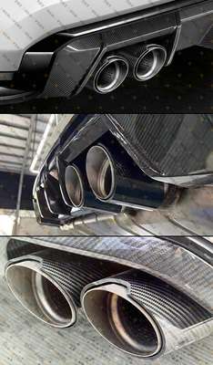 For 21-26 BMW G80 G82 M3 M4 Carbon Fiber Stainless Exhaust Tip Pipe Finisher x 4 image 5