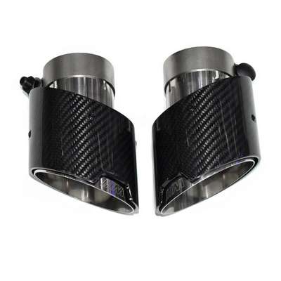 For BMW M Performance G20 G21 3 Series 1Pair Carbon Fiber Exhaust Tailpipe Tip image 2