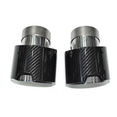 For BMW M Performance G20 G21 3 Series 1Pair Carbon Fiber Exhaust Tailpipe Tip image 4