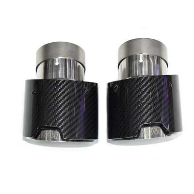 For BMW M Performance G20 G21 3 Series 1Pair Carbon Fiber Exhaust Tailpipe Tip